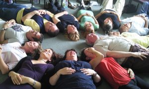 201007 LYLT Durham Laughter Meditation - Corporate Laughter Yoga Training & Workshop Specialists in the UK | Corporate Wellness & Workplace Wellbeing Programmes, Trainings & Workshops in London UK with Laughter Yoga Expert Lotte Mikkelsen