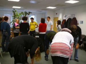 20111027 03 Practice - Corporate Laughter Yoga Training & Workshop Specialists in the UK | Corporate Wellness & Workplace Wellbeing Programmes, Trainings & Workshops in London UK with Laughter Yoga Expert Lotte Mikkelsen