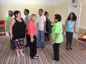 2015 07 07 Laughter Yoga Teacher Training 09 Penguin - Corporate Laughter Yoga Training & Workshop Specialists in the UK | Corporate Wellness & Workplace Wellbeing Programmes, Trainings & Workshops in London UK with Laughter Yoga Expert Lotte Mikkelsen