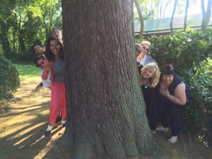 2015 07 09 Laughter Yoga Teacher Training 17 Tree Shot - Corporate Laughter Yoga Training & Workshop Specialists in the UK | Corporate Wellness & Workplace Wellbeing Programmes, Trainings & Workshops in London UK with Laughter Yoga Expert Lotte Mikkelsen