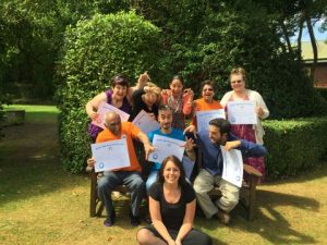 2015 07 10 Laughter Yoga Teacher Training 21 Its behind you - Corporate Laughter Yoga Training & Workshop Specialists in the UK | Corporate Wellness & Workplace Wellbeing Programmes, Trainings & Workshops in London UK with Laughter Yoga Expert Lotte Mikkelsen