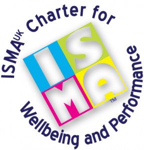 ISMA Charter logo - Corporate Laughter Yoga Training & Workshop Specialists in the UK | Corporate Wellness & Workplace Wellbeing Programmes, Trainings & Workshops in London UK with Laughter Yoga Expert Lotte Mikkelsen