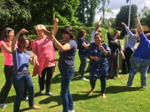 2016 07 Laughter Yoga Teacher Training 03 - Corporate Laughter Yoga Training & Workshop Specialists in the UK | Corporate Wellness & Workplace Wellbeing Programmes, Trainings & Workshops in London UK with Laughter Yoga Expert Lotte Mikkelsen