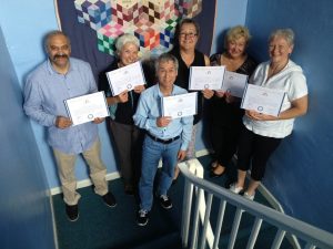 2017 07 23 Great Laughter Yoga Leaders with Certificates small 1024x768 - Corporate Laughter Yoga Training & Workshop Specialists in the UK | Corporate Wellness & Workplace Wellbeing Programmes, Trainings & Workshops in London UK with Laughter Yoga Expert Lotte Mikkelsen