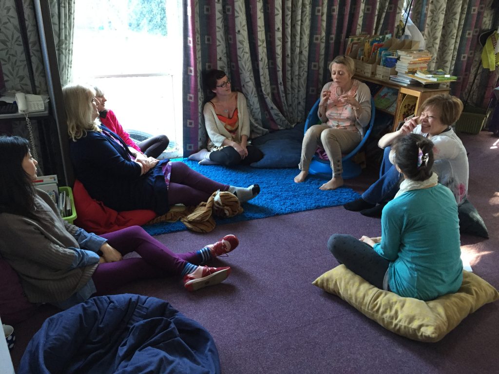 2015 03 07 Certified Gibbeirsh Training Storytime Sarah - Corporate Laughter Yoga Training & Workshop Specialists in the UK | Corporate Wellness & Workplace Wellbeing Programmes, Trainings & Workshops in London UK with Laughter Yoga Expert Lotte Mikkelsen