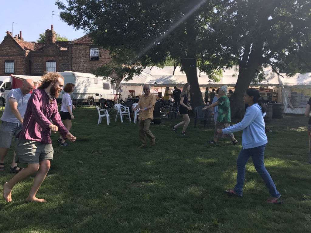20190826 Catholic Farm Fest 02 - Corporate Laughter Yoga Training & Workshop Specialists in the UK | Corporate Wellness & Workplace Wellbeing Programmes, Trainings & Workshops in London UK with Laughter Yoga Expert Lotte Mikkelsen