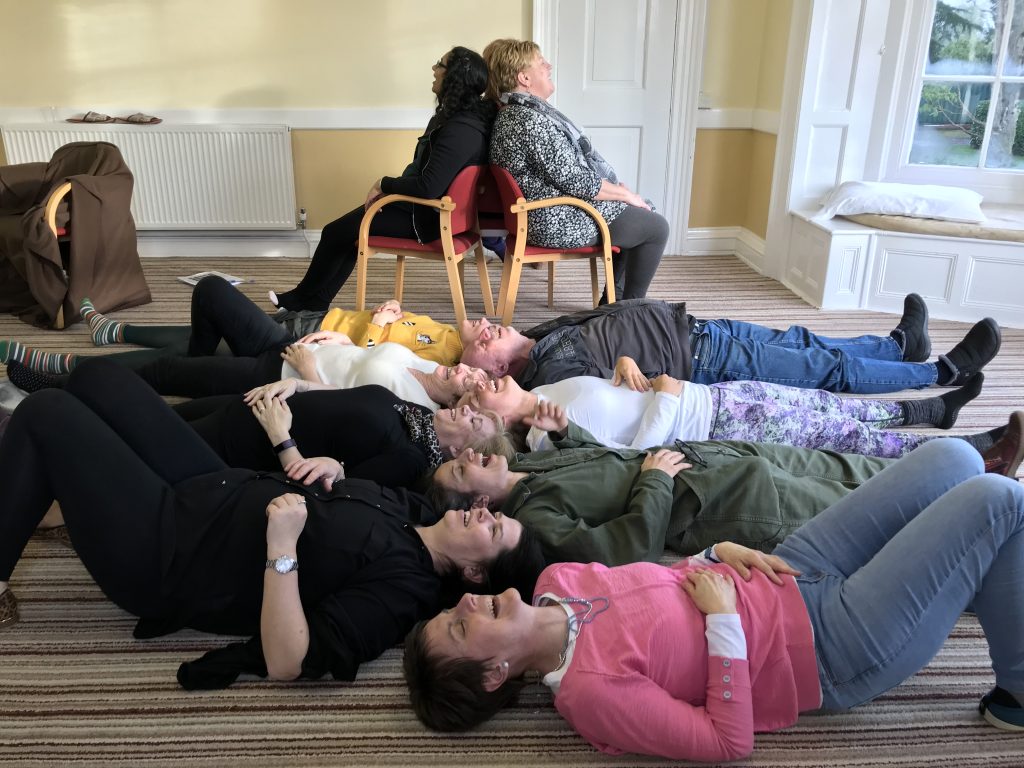 2019 01 24 Laughter yoga Teacher Centipede Laughter - Corporate Laughter Yoga Training & Workshop Specialists in the UK | Corporate Wellness & Workplace Wellbeing Programmes, Trainings & Workshops in London UK with Laughter Yoga Expert Lotte Mikkelsen