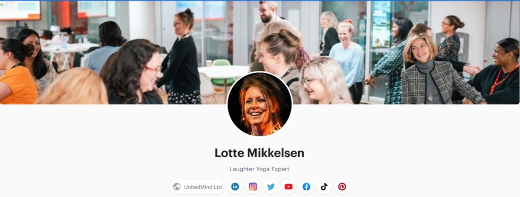 UnitedMind on Pensight e1680378103350 - Corporate Laughter Yoga Training & Workshop Specialists in the UK | Corporate Wellness & Workplace Wellbeing Programmes, Trainings & Workshops in London UK with Laughter Yoga Expert Lotte Mikkelsen