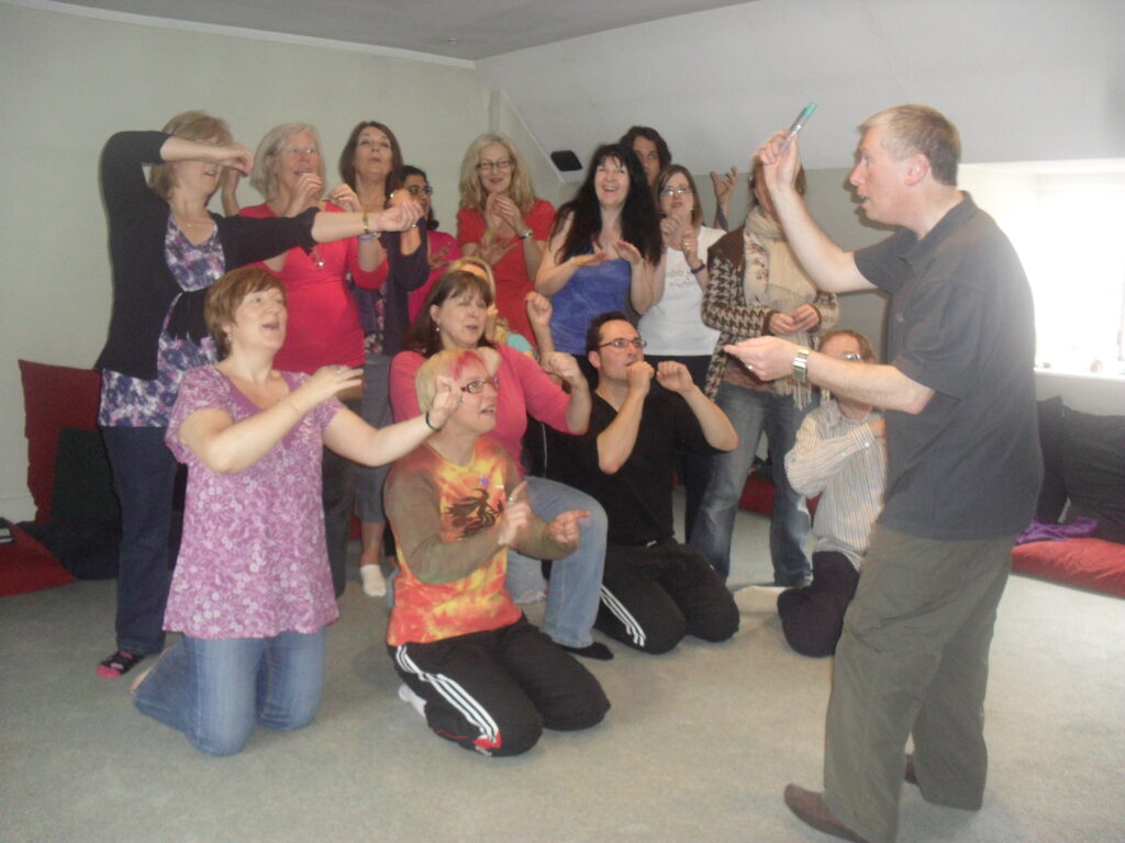 20100516 LYLT 14 Orchestra - Corporate Laughter Yoga Training & Workshop Specialists in the UK | Corporate Wellness & Workplace Wellbeing Programmes, Trainings & Workshops in London UK with Laughter Yoga Expert Lotte Mikkelsen