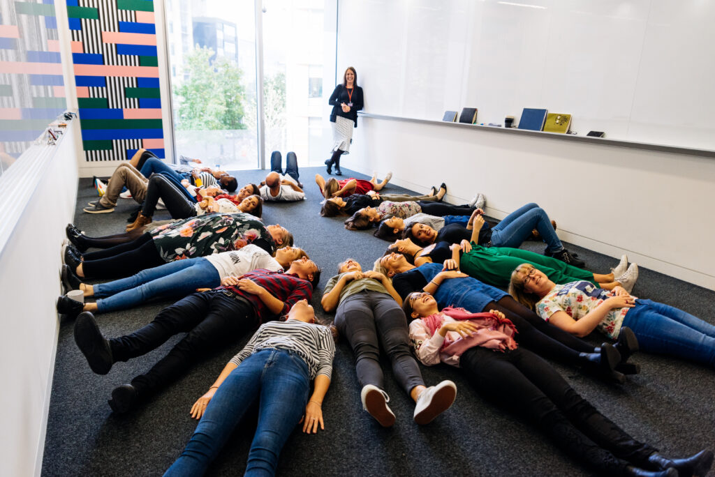 181016 annarachelphotography 75479 - Corporate Laughter Yoga Training & Workshop Specialists in the UK | Corporate Wellness & Workplace Wellbeing Programmes, Trainings & Workshops in London UK with Laughter Yoga Expert Lotte Mikkelsen