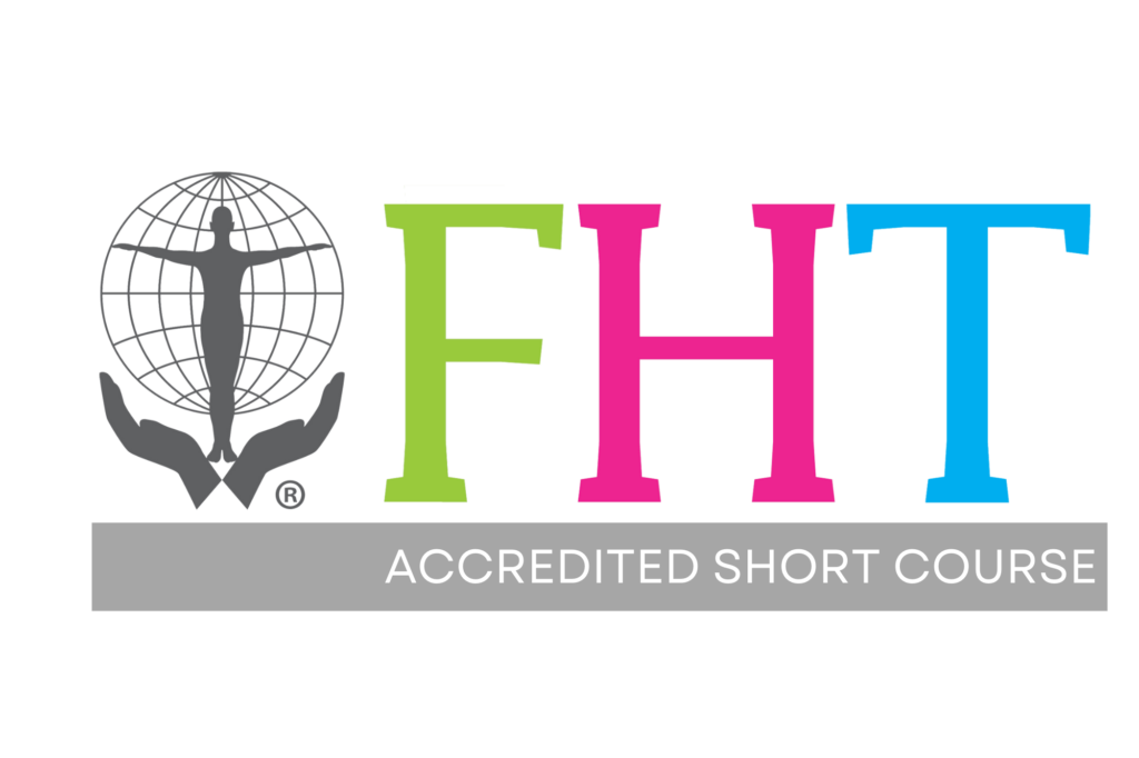 FHT Accredited Short Course Provider Logo - Corporate Laughter Yoga Training & Workshop Specialists in the UK | Corporate Wellness & Workplace Wellbeing Programmes, Trainings & Workshops in London UK with Laughter Yoga Expert Lotte Mikkelsen