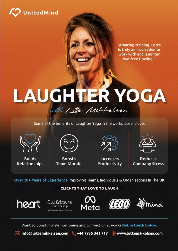 UnitedMind News August 2026 - IMG 5980 - Corporate Laughter Yoga Training & Workshop Specialists in the UK | Corporate Wellness & Workplace Wellbeing Programmes, Trainings & Workshops in London UK with Laughter Yoga Expert Lotte Mikkelsen IMG 5980 - Corporate Laughter Yoga Training & Workshop Specialists in the UK | Corporate Wellness & Workplace Wellbeing Programmes, Trainings & Workshops in London UK with Laughter Yoga Expert Lotte Mikkelsen